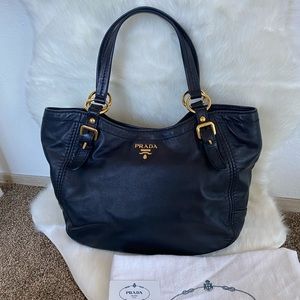 Prada Sacca 2 Manici Soft Calf Handbag
